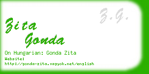 zita gonda business card